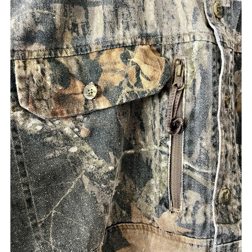 Mossy Oak Scent Stop Pro Camo Hunting Mens Shirt Large Button Down Long Sleeve - Picture 7 of 12